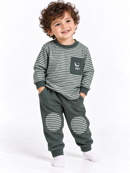 Qizlar va o‘g‘il bolalar uchun pijama, 6 oylikdan 2 yoshgacha, o‘lchamlari 70–80–90