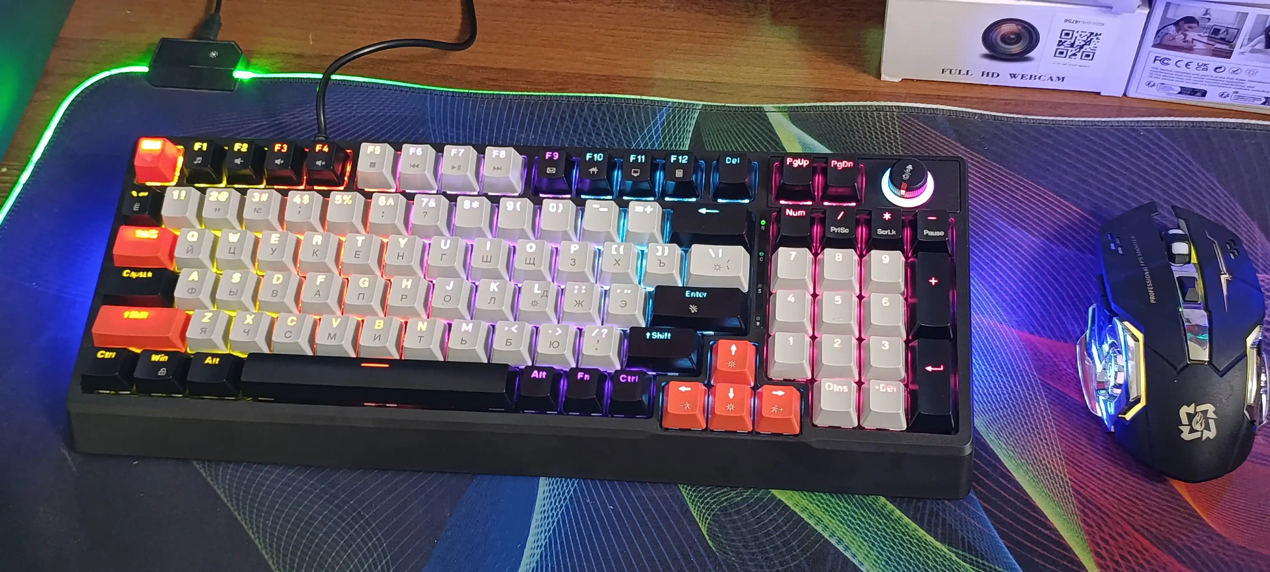 Simsiz kompyuter sichqoni, RGB yoruglik bilan