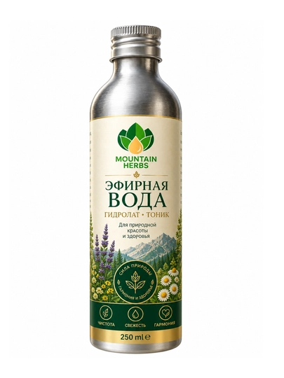 Mountain Herbs efir suvi — gidrolat-tonik, 250 ml - 