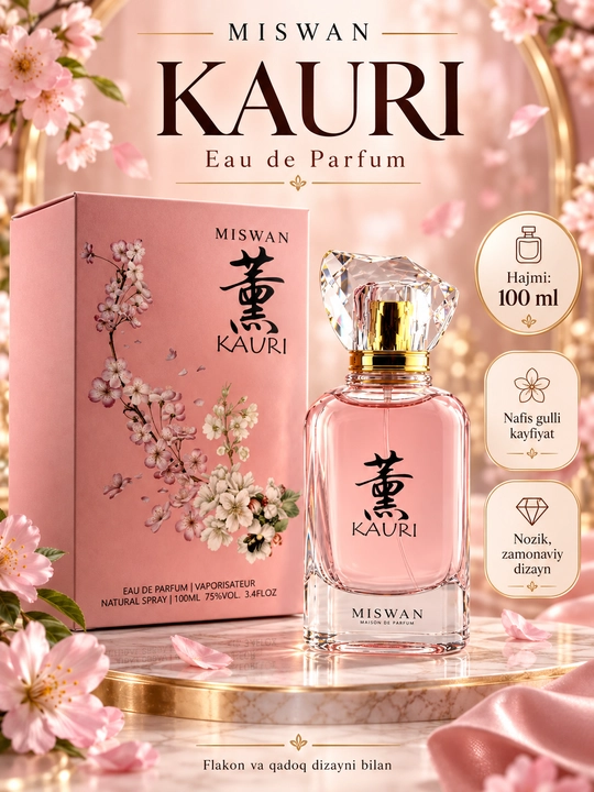 Miswan Kauri ayollar parfyumeriya suvi, 100 ml (Eau de Parfum)