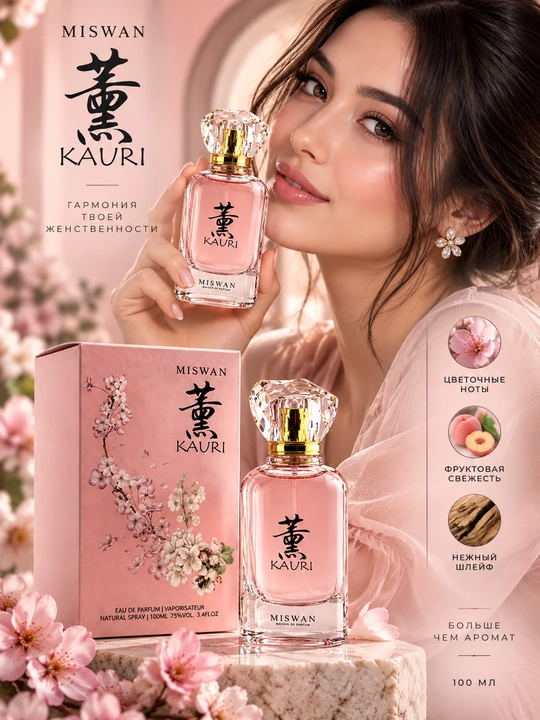 Miswan Kauri ayollar parfyumeriya suvi, 100 ml (Eau de Parfum)