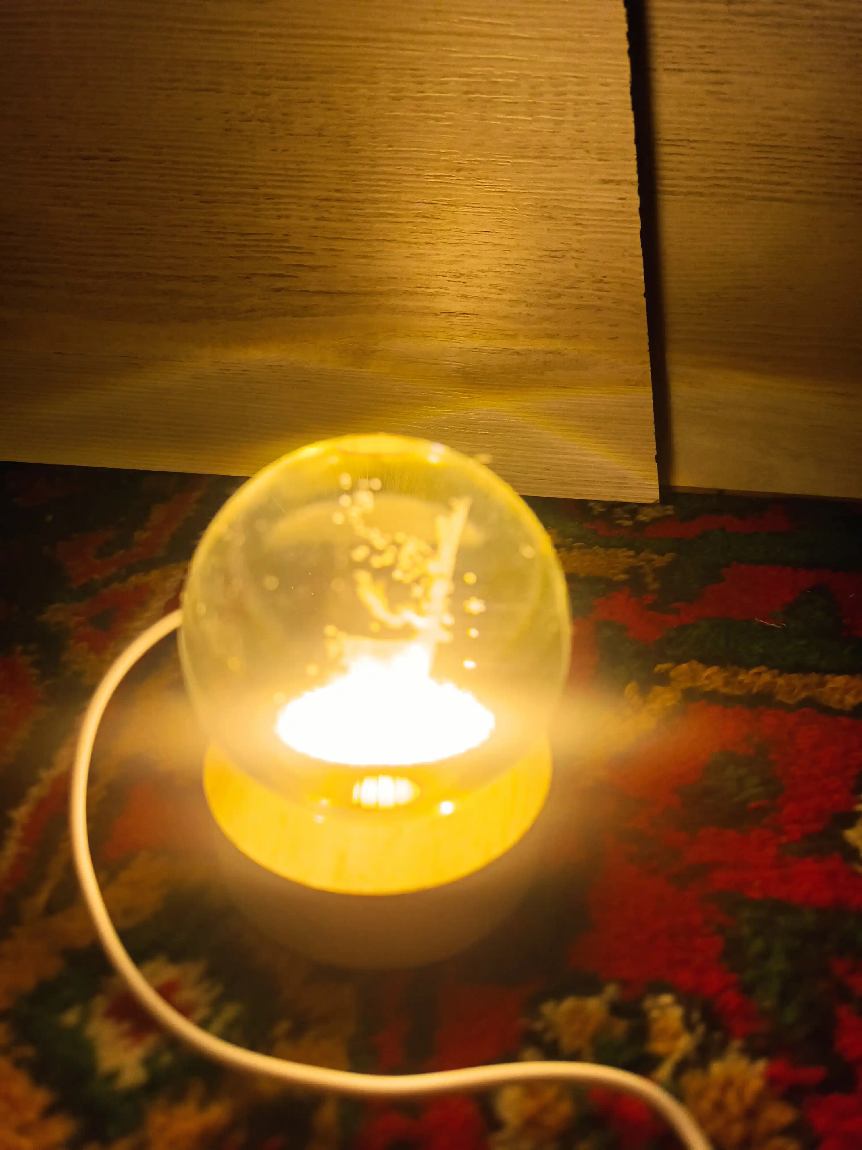 Хрустальный ночник 3D LED, сенсорная лампа с USB, 3 режима освещения, для подарка