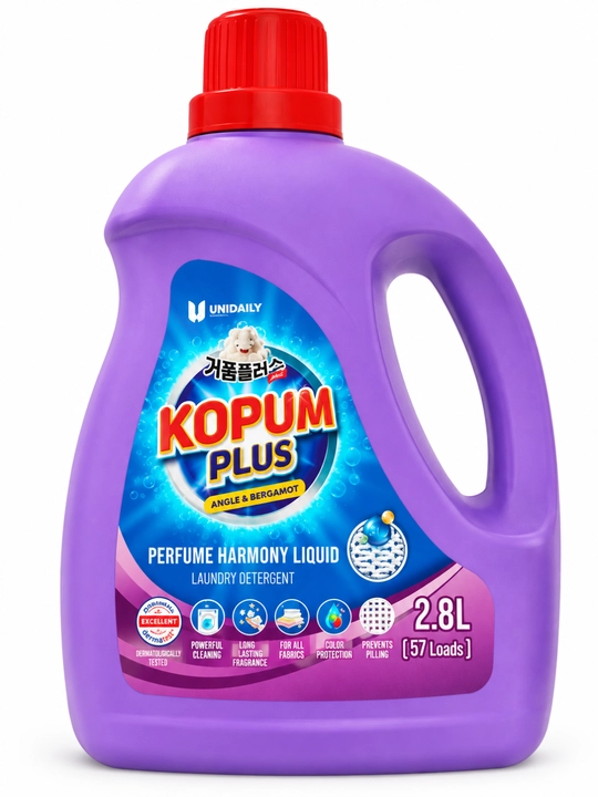 KOPUM PLUS Sweet Lily kir yuvish geli 2,8 l - yangilik, tozalik, avtomat, yarim avtomat