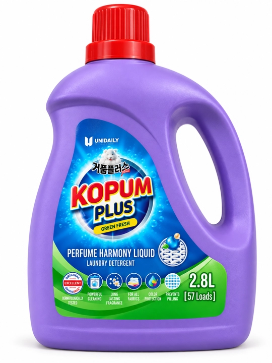 KOPUM PLUS Sweet Lily kir yuvish geli 2,8 l - yangilik, tozalik, avtomat, yarim avtomat