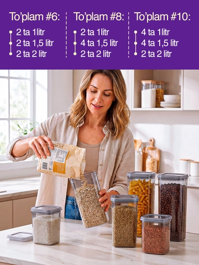 Контейнеры для сыпучих продуктов, органайзер для круп, пластиковый контейнер