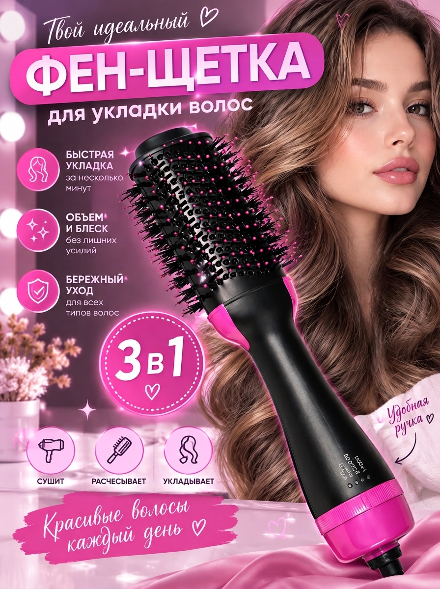 Фен-расческа, 3 в 1: лучший выбор для сушки волос - 