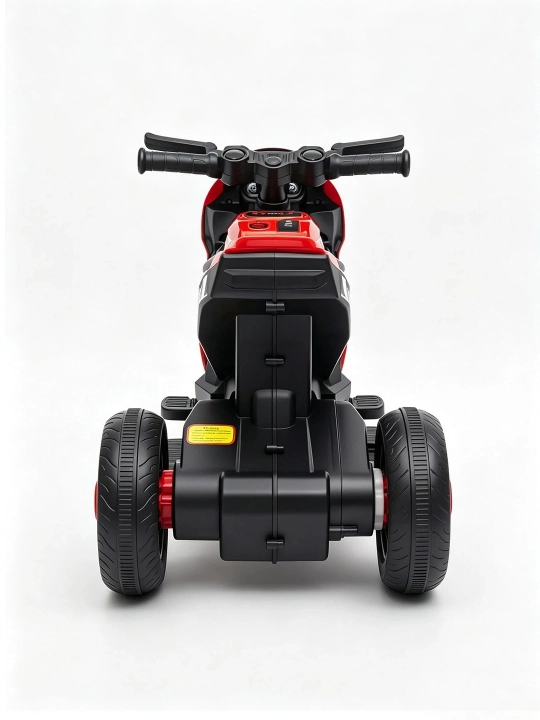 Bolalar elektr mototsikli, 2 motorli, 6V 4Ah akkumulyator, musiqa va chiroqlar, 1–6 yosh