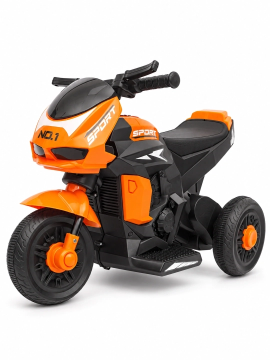 Bolalar elektr mototsikli, 2 motorli, 6V 4Ah akkumulyator, musiqa va chiroqlar, 1–6 yosh