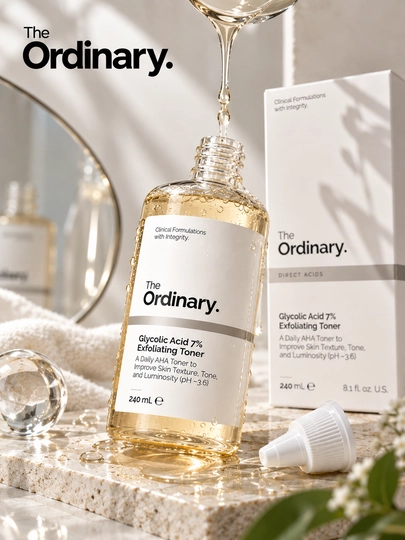 The Ordinary Glycolic Acid 7%, уход за лицом и кожей, потемнение подмышек и локтей