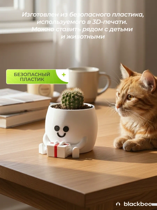 Горшок для цветов кактусов и суккулентов