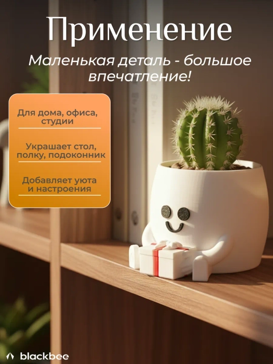 Горшок для цветов кактусов и суккулентов