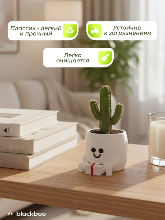 Горшок для цветов кактусов и суккулентов