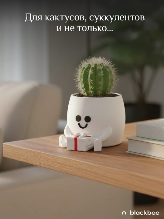 Горшок для цветов кактусов и суккулентов