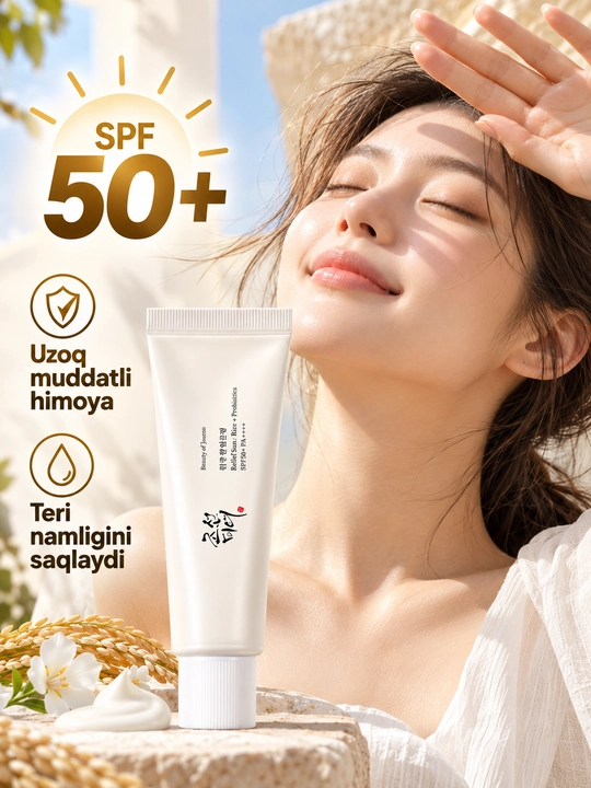 Beauty of Joseon, SPF 50+, PA++++, quyoshdan himoya, yuz uchun krem - 