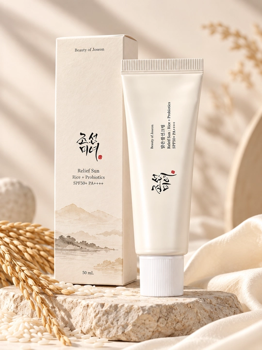 Beauty of Joseon Relief Sun: Rice + Probiotics SPF50+ PA++++, солнцезащитный крем для лица