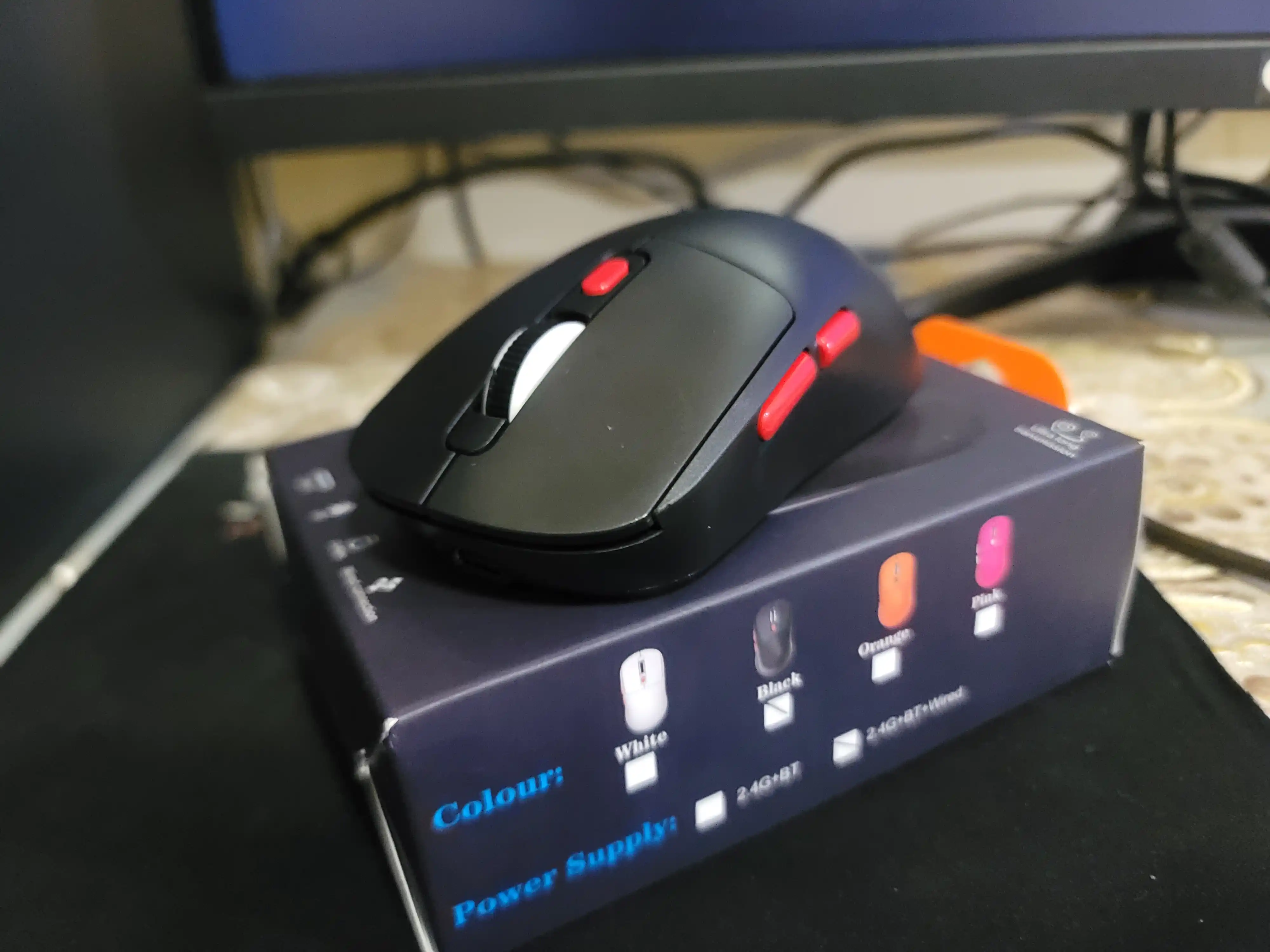 Simsiz Sichqoncha PRO 8000 DPI Bluetooth + 2.4GHz + Type-C