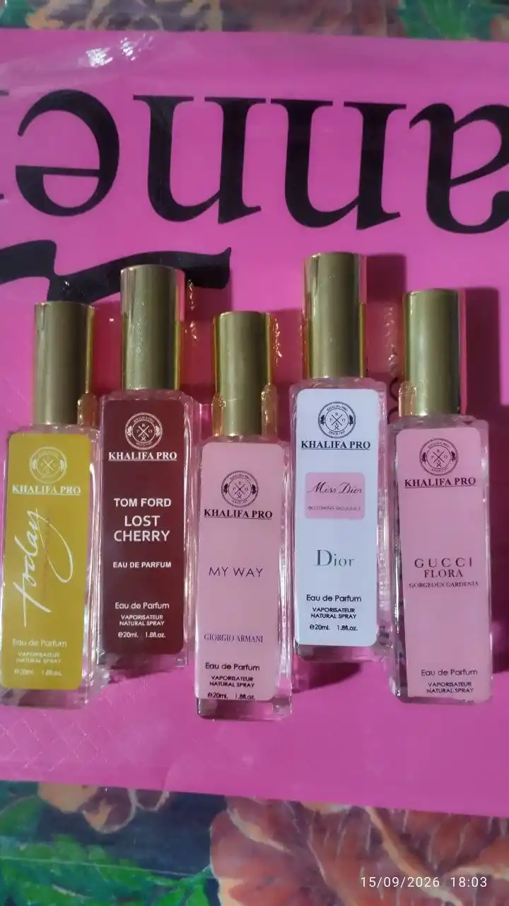 Atirlar ayollar uchun Lost Cherry, My Way, Miss Dior, Gucci Flora, Avon Today, sovga nabor