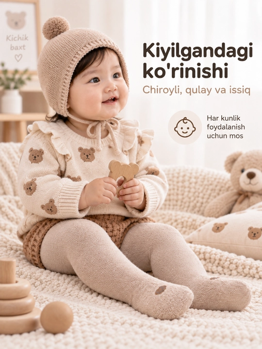 Колготки для малышей, эластичный пояс, мягкие и удобные