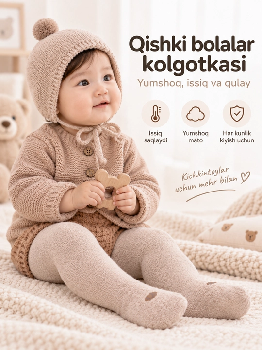 Колготки для малышей, эластичный пояс, мягкие и удобные