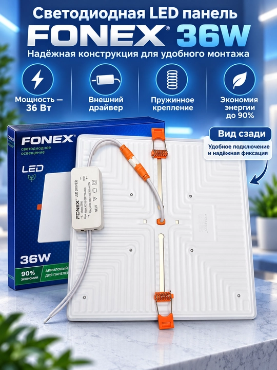 LED panel svetilnik, shift uchun led chiroq, akril ichki yoritgich, dumaloq va kvadrat