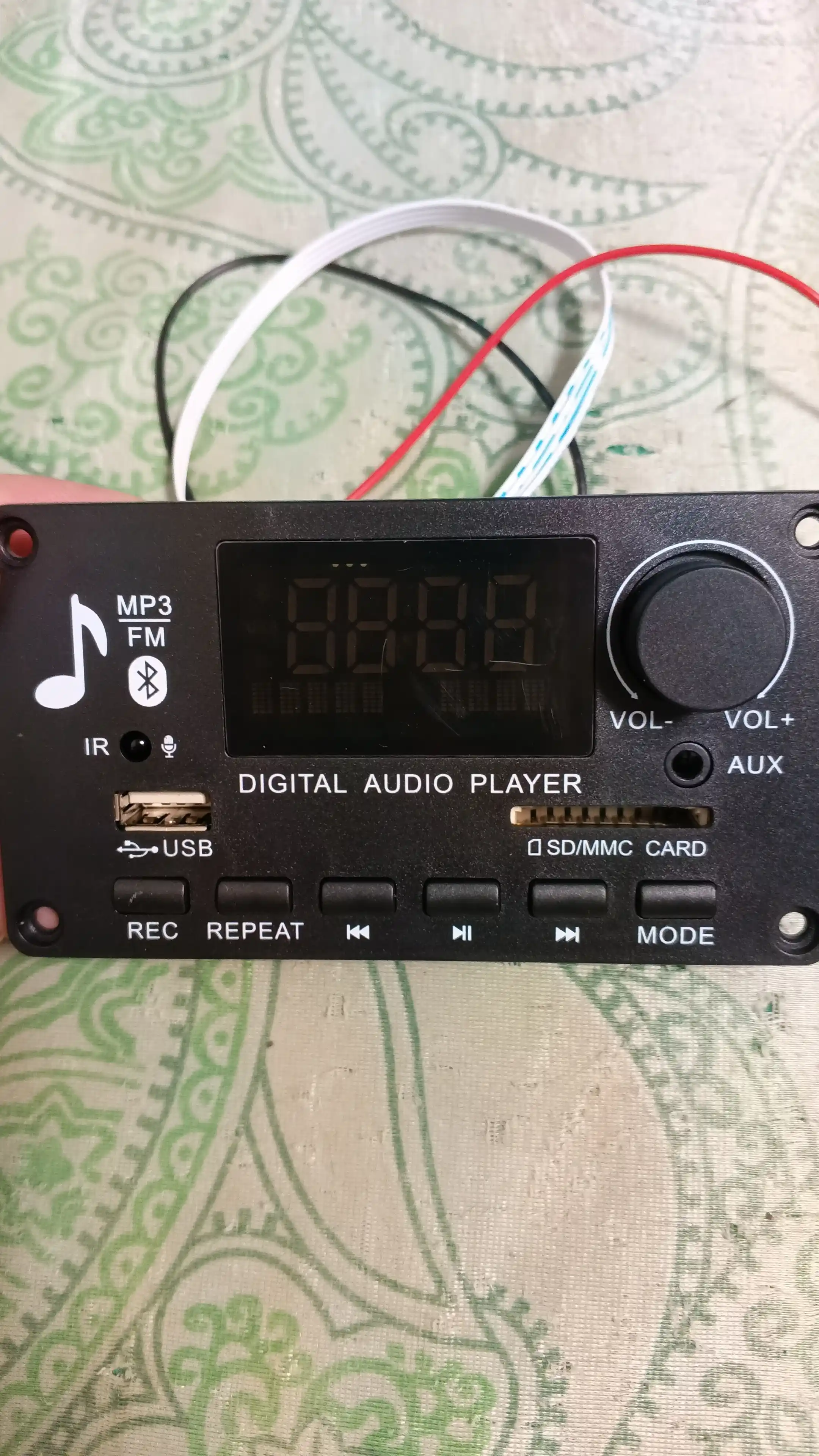 JQ-D009BT Bluetooth 5.0 MP3 аудио модуль, USB TF FM AUX, 2×40W