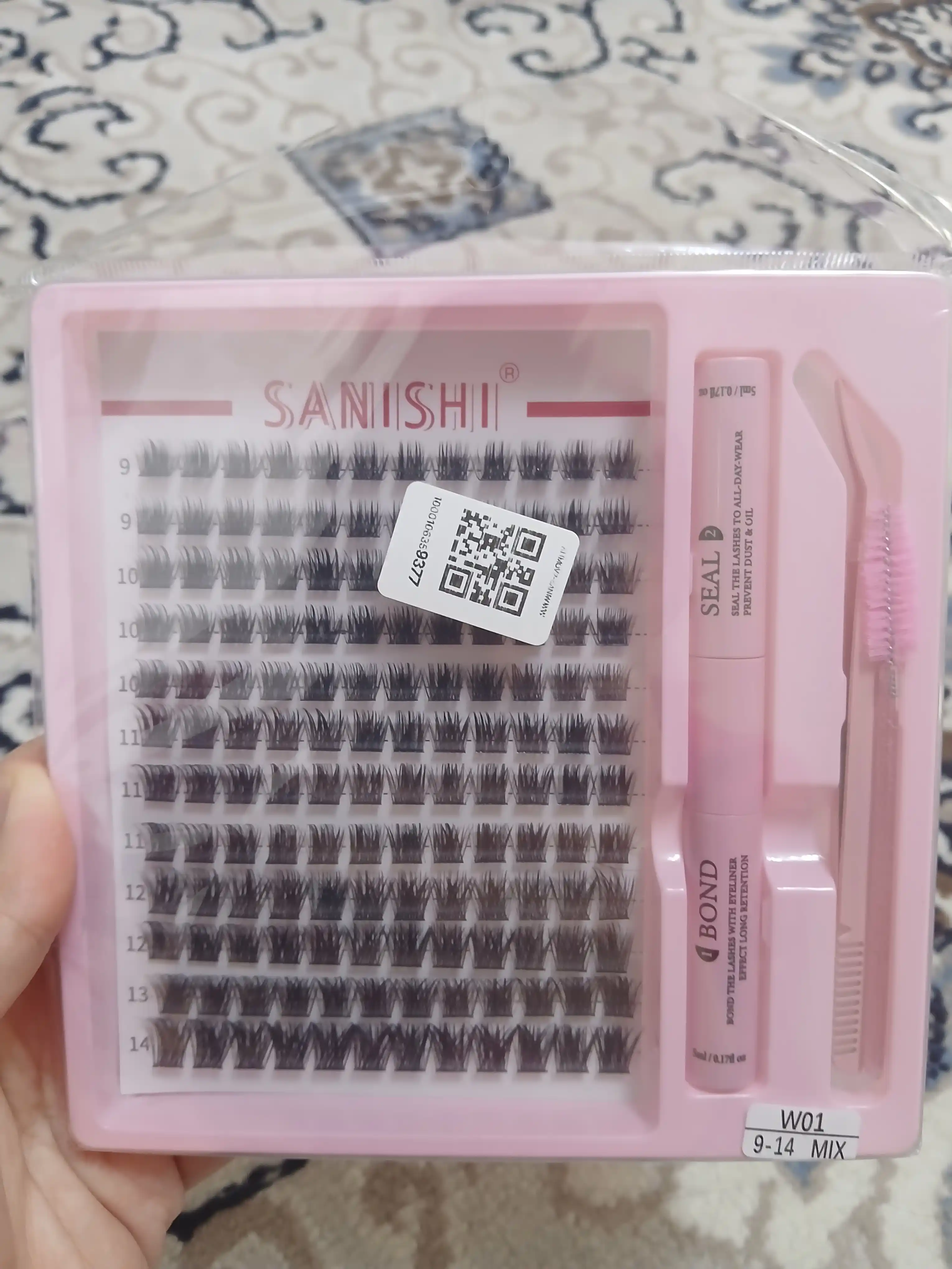 Накладные ресницы с 3D эффектом, индивидуальное наращивание ресниц, Sanishi