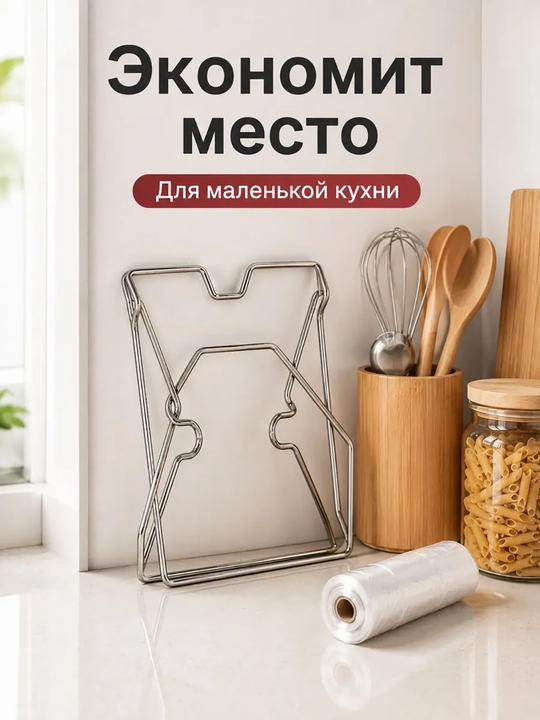 2-in-1 buklanadigan chiqindi xalta va latta ushlagichi