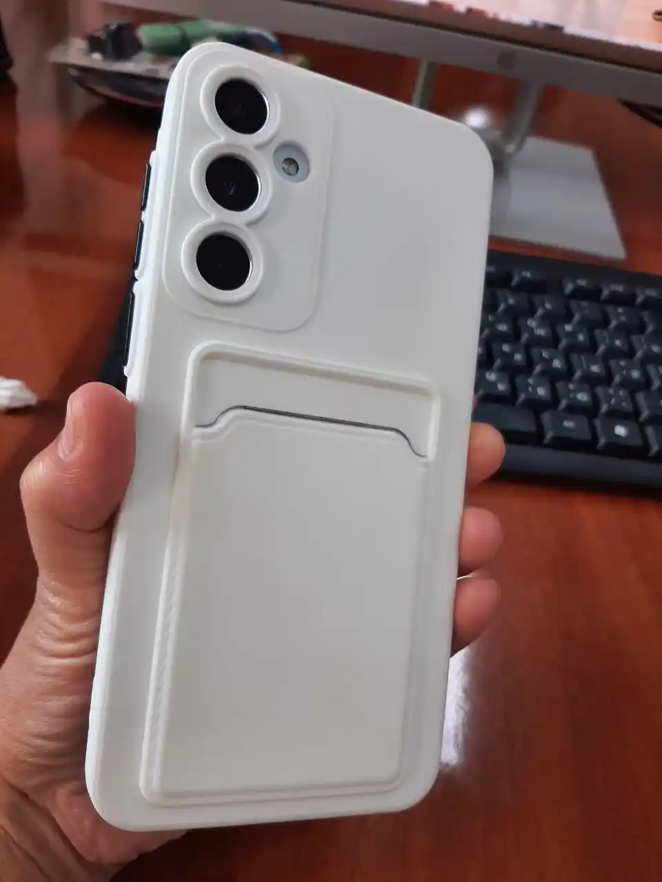 Чехол для Samsung Galaxy A36 / A55 / A56 с карманом для карт