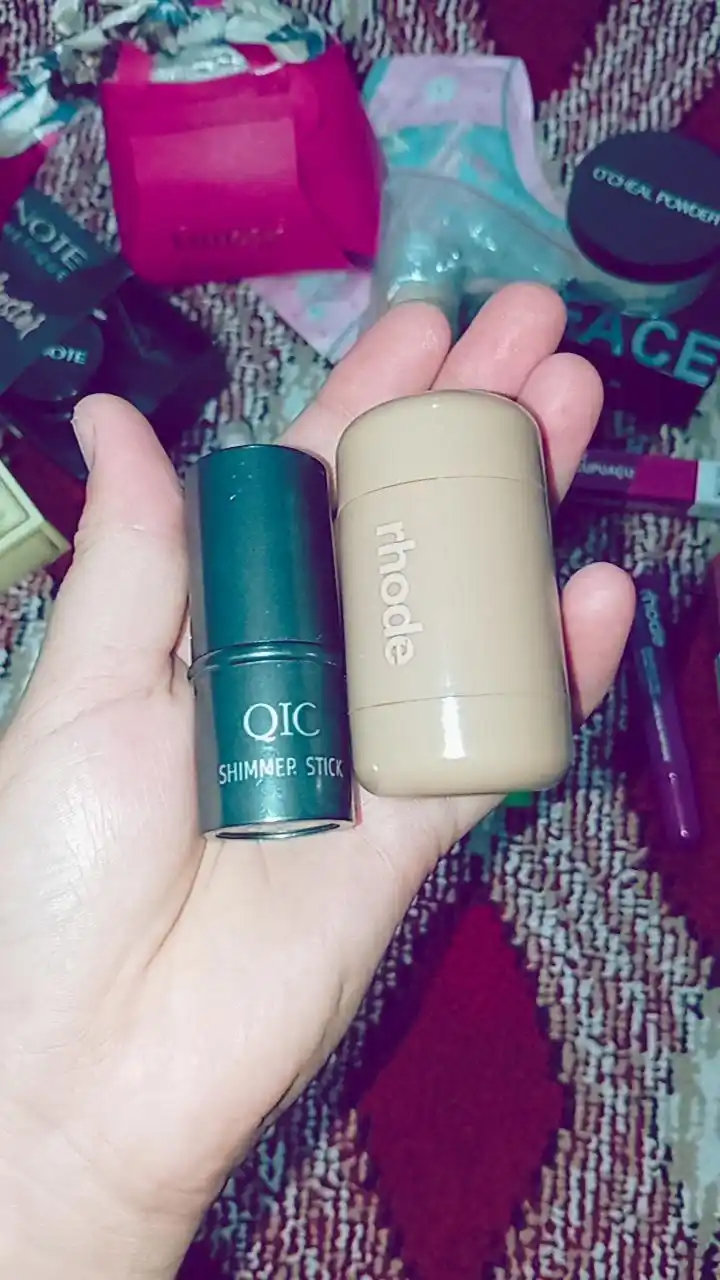 Контуринг стик QIC Shimmer Stick, кремовый консилер, бронзер, хайлайтер, 3 в 1