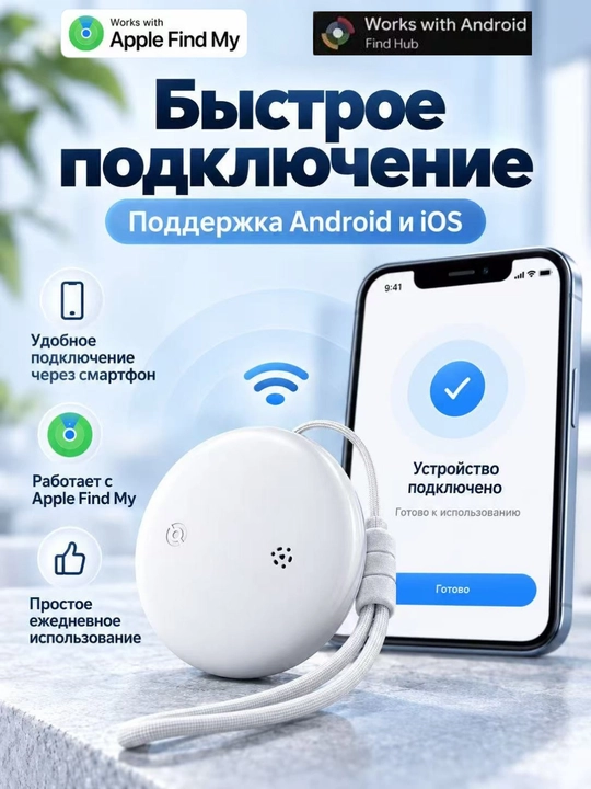 GPS-трекер F10 Bluetooth для Android/iOS, умный, качественный