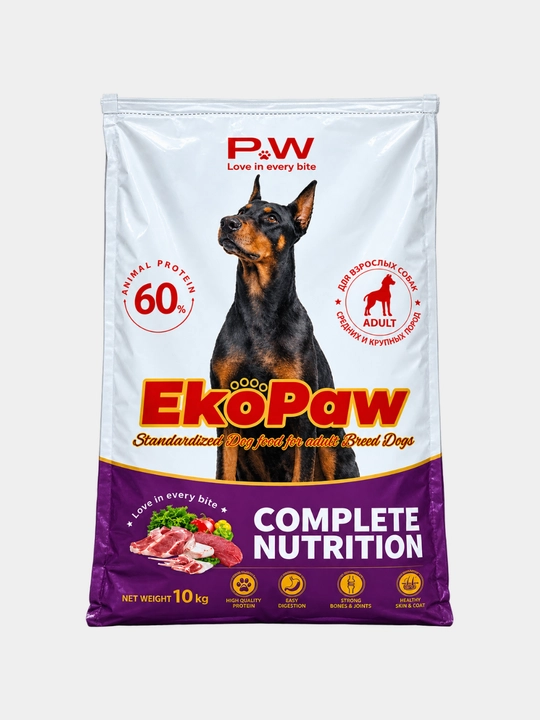Paw Picks Ekopaw сухой корм для собак средних и крупных пород 10 кг