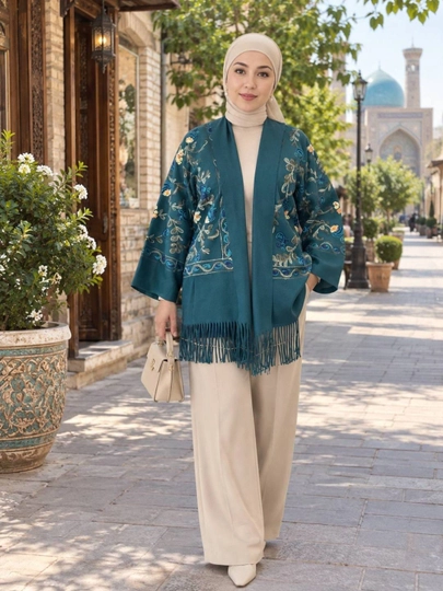 Ayollar kardigani, kashemir, sovgabop, poncho, Abaya