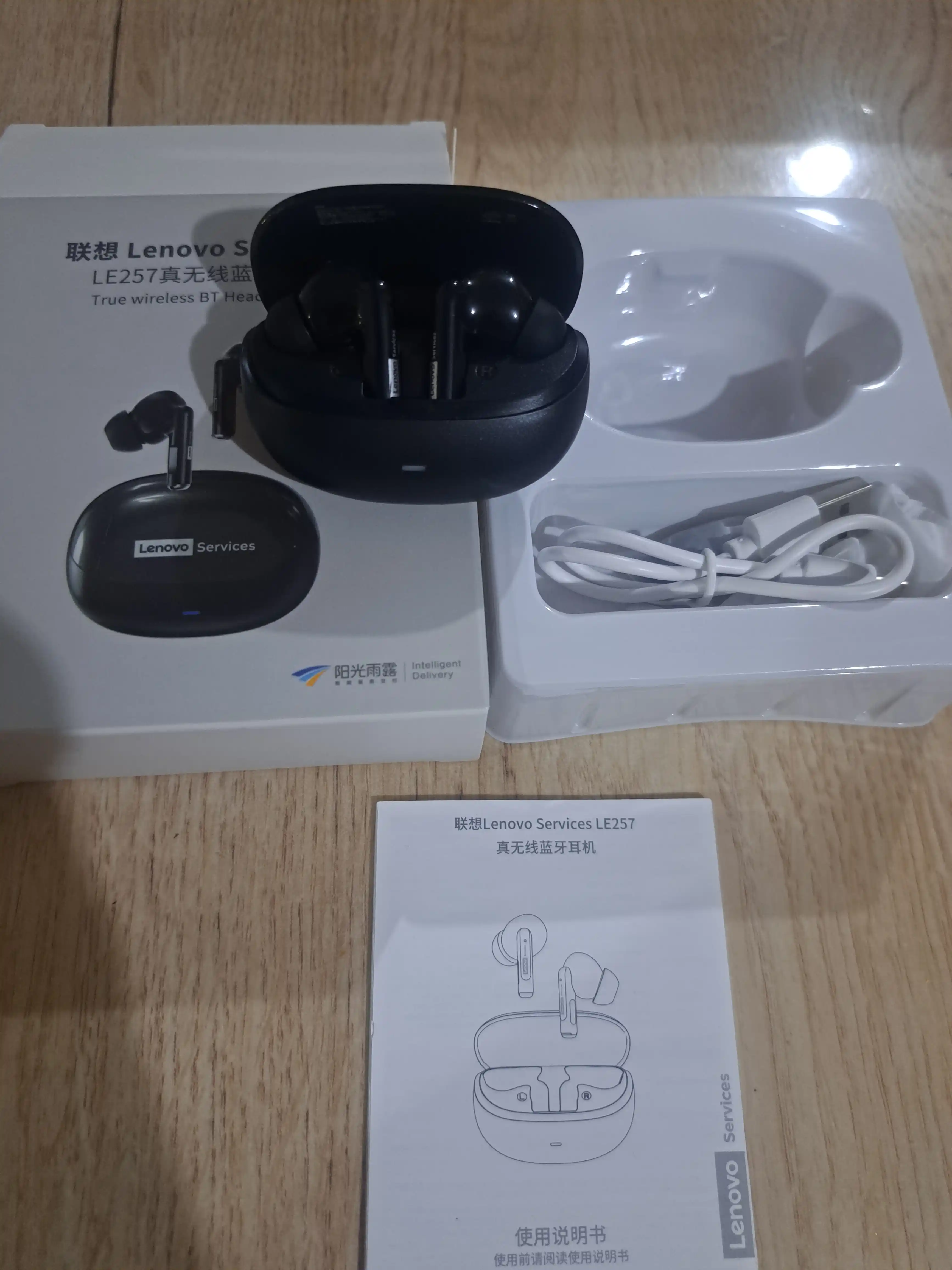 Lenovo LE257 Hi-Fi, ENS+ Simsiz quloqchin, sensorli, bluetooth 6.0, naushnik, stereo