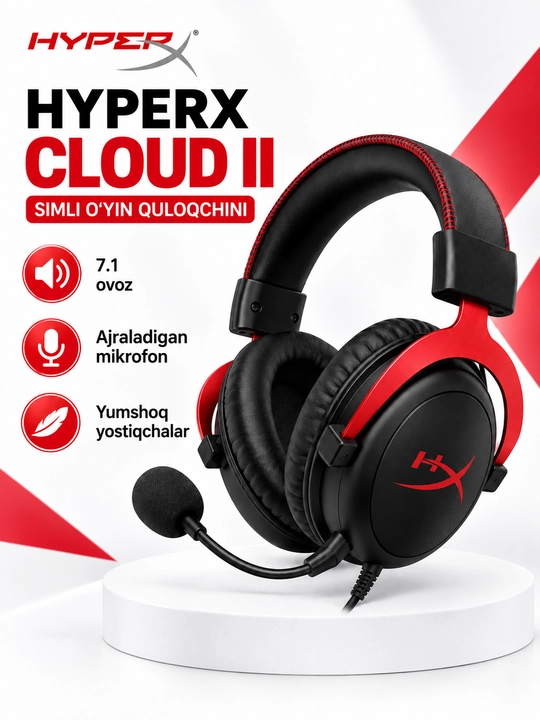 HyperX Cloud II Gaming garniturasi