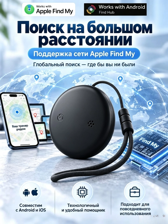 GPS-трекер F10 Bluetooth для Android/iOS, умный, качественный