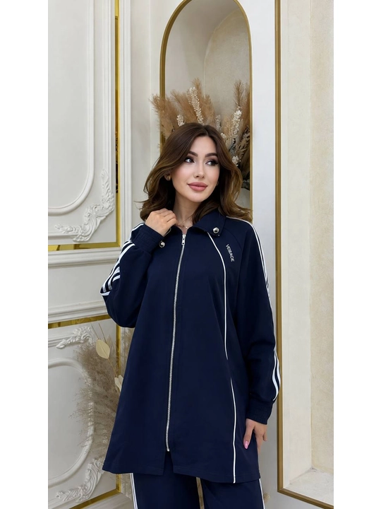 Ayollar uchun sport kostyum dvoyka jigarrang qora  rang bahorgi kuzgi kofta shim toplam