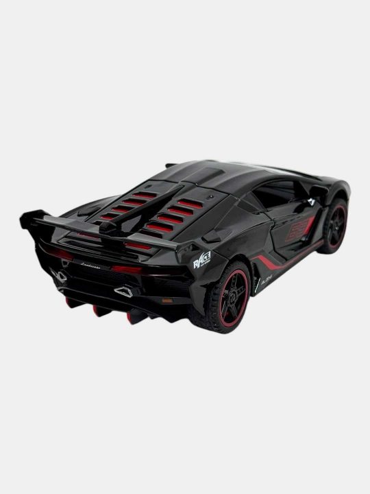 Lamborghini SC18 1-32, temir mashina, svet, ovoz, inersiya
