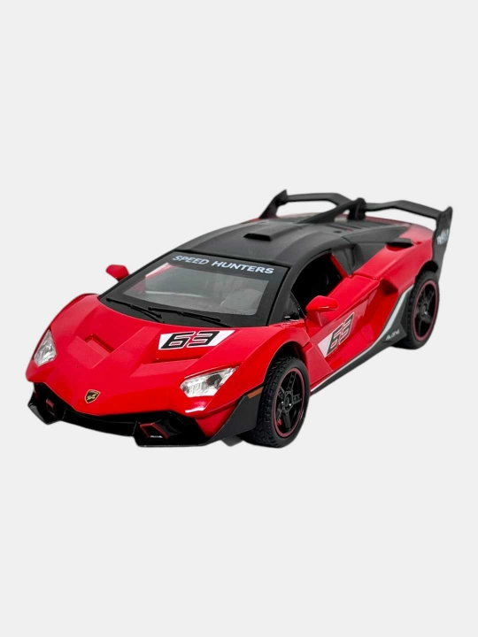 Lamborghini SC18 1-32, temir mashina, svet, ovoz, inersiya
