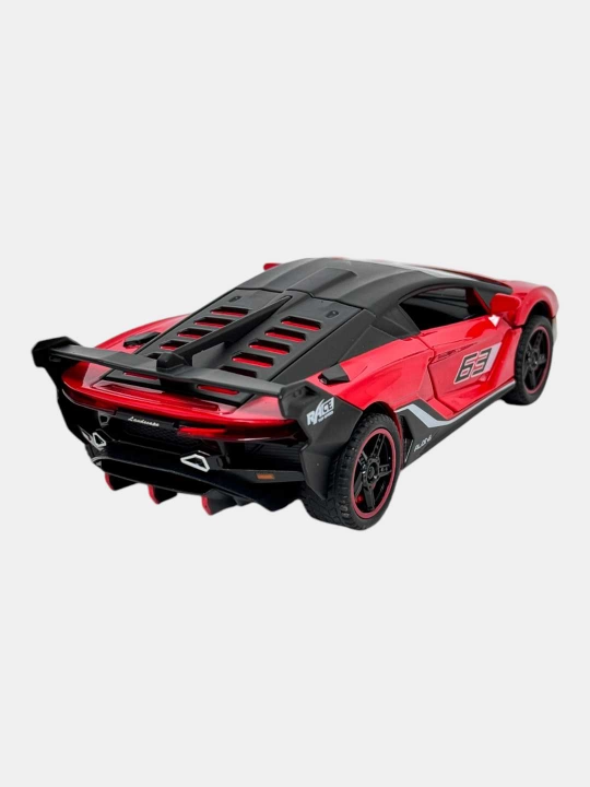 Lamborghini SC18 1-32, temir mashina, svet, ovoz, inersiya