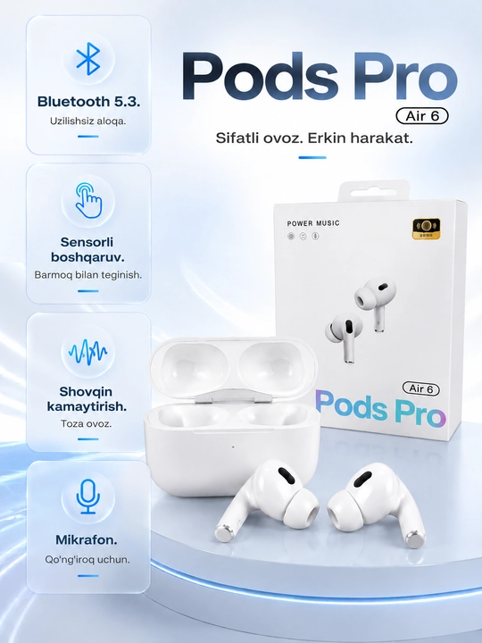 Pods Pro 6 беспроводные наушники - 