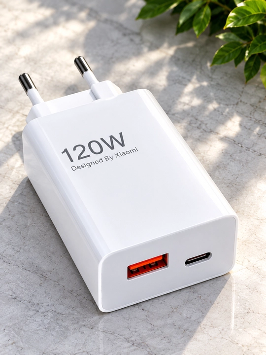Зарядное устройство 120W, быстрая зарядка, Type-A, с USB-кабелем