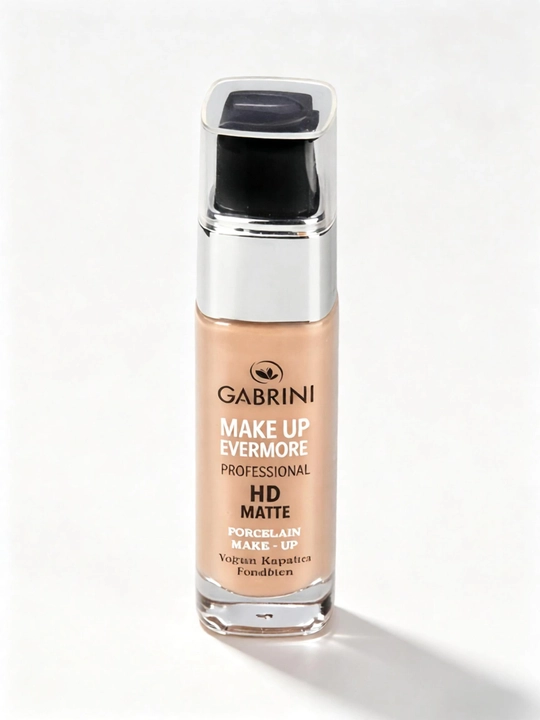 HD Matte Evermore matlovchi tonal krem 30 ml yuqori qoplama suvterga chidamli yigʻilmaslik