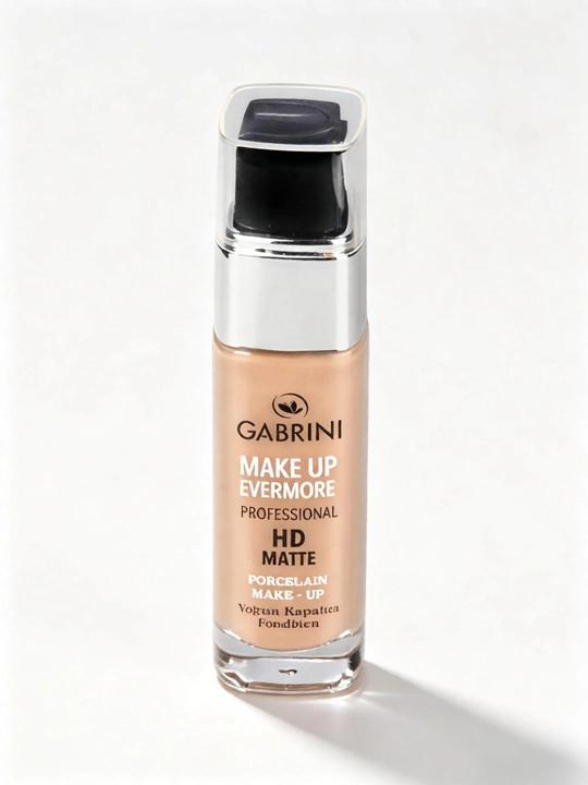 HD Matte Evermore matlovchi tonal krem 30 ml yuqori qoplama suvterga chidamli yigʻilmaslik