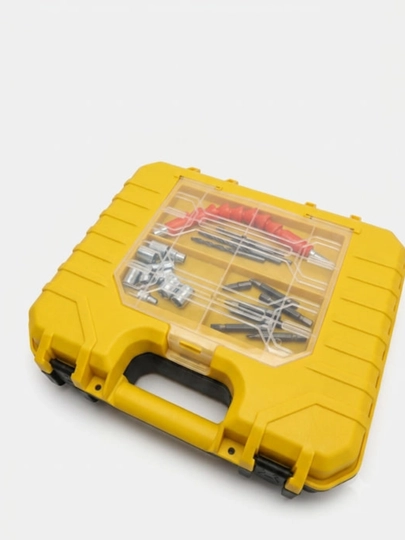 Dewalt 48V akkumulyatorli drel-shurupovyort, 24 ta predmet, cho‘tkasiz, keys bilan