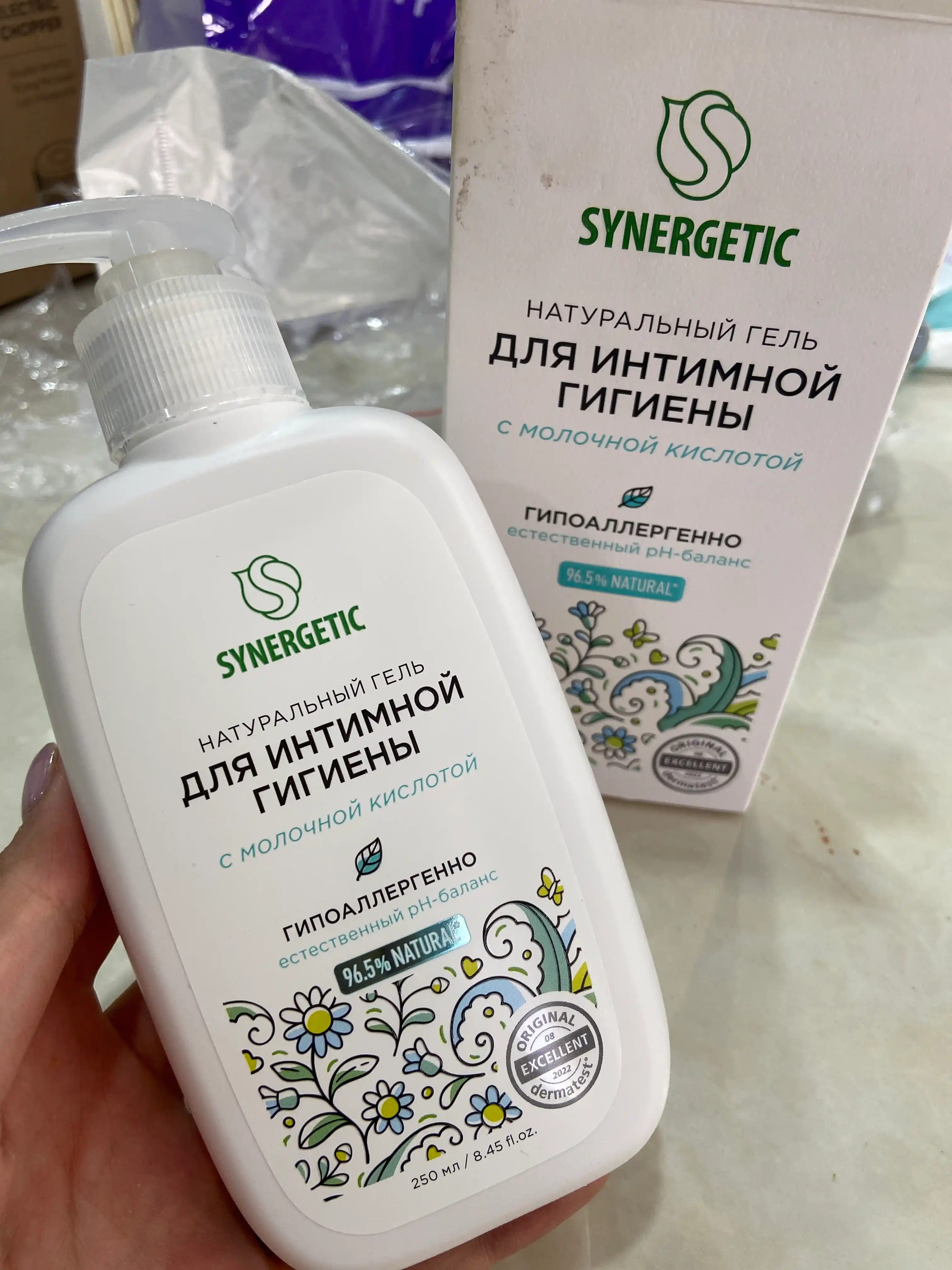 Intim gigiyena uchun tabiiy Synergetic geli, 250 ml