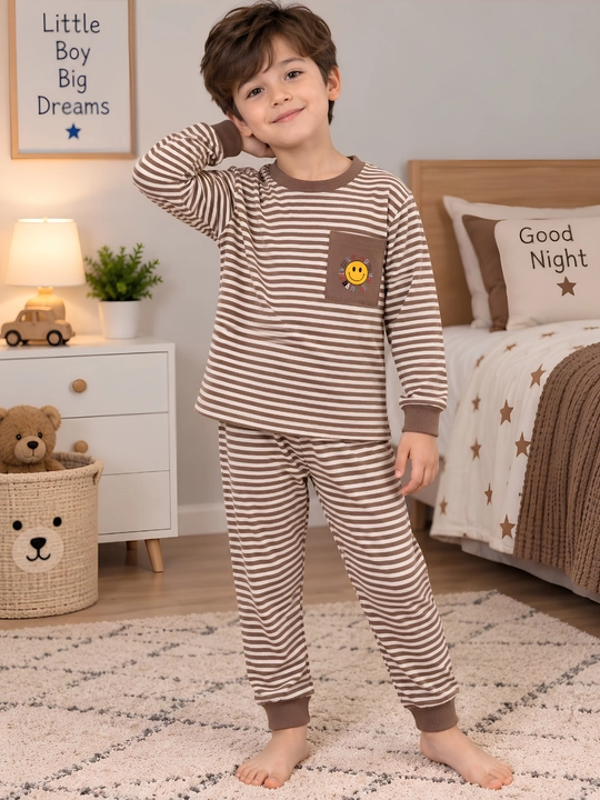 O‘g‘il bolalar uchun paxtalik pijama to‘plami, kuz/qish/bahor, yumshoq uy kiyimi - 