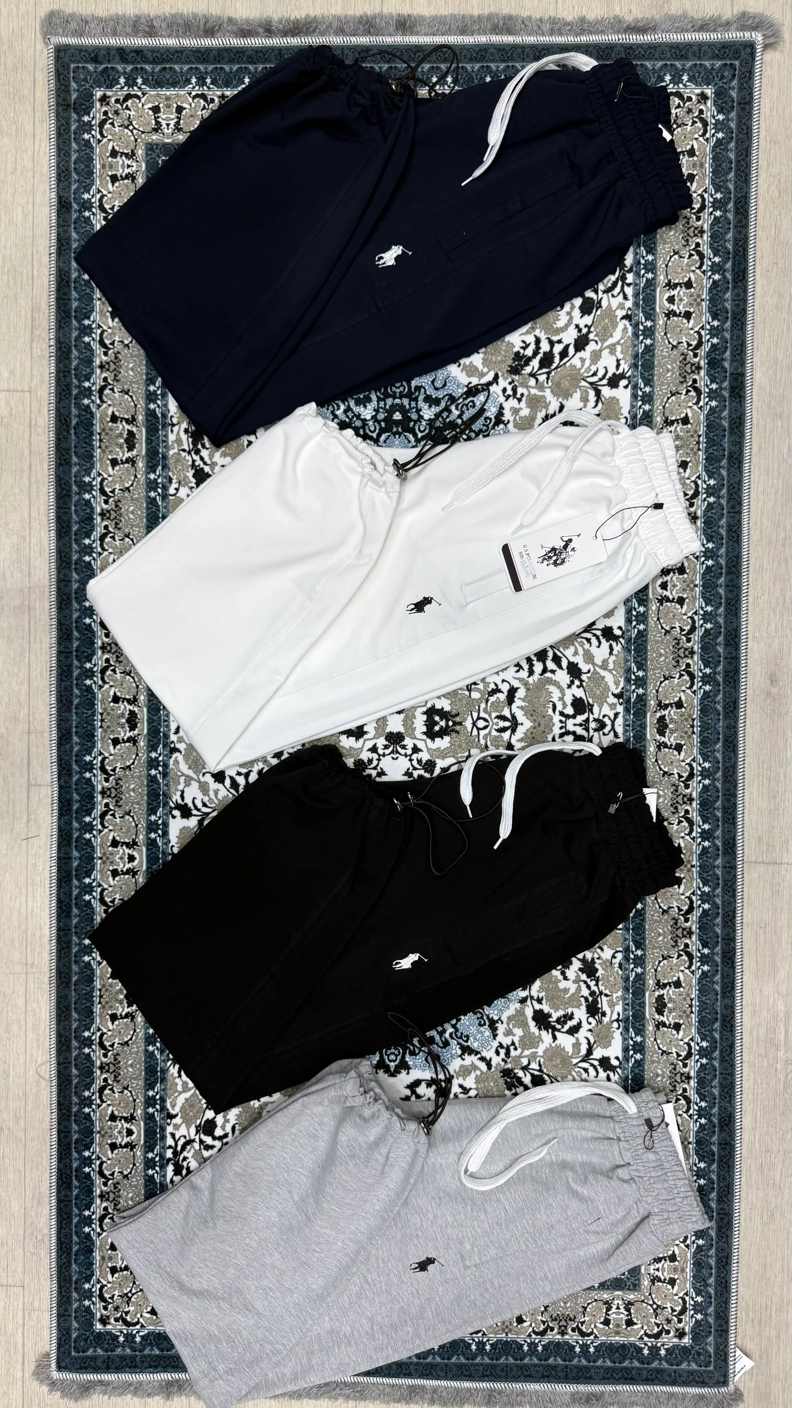 Katta o'lchamli ayollar va erkaklar sport shimi, oversize triko, unisex ishton, 100%paxta