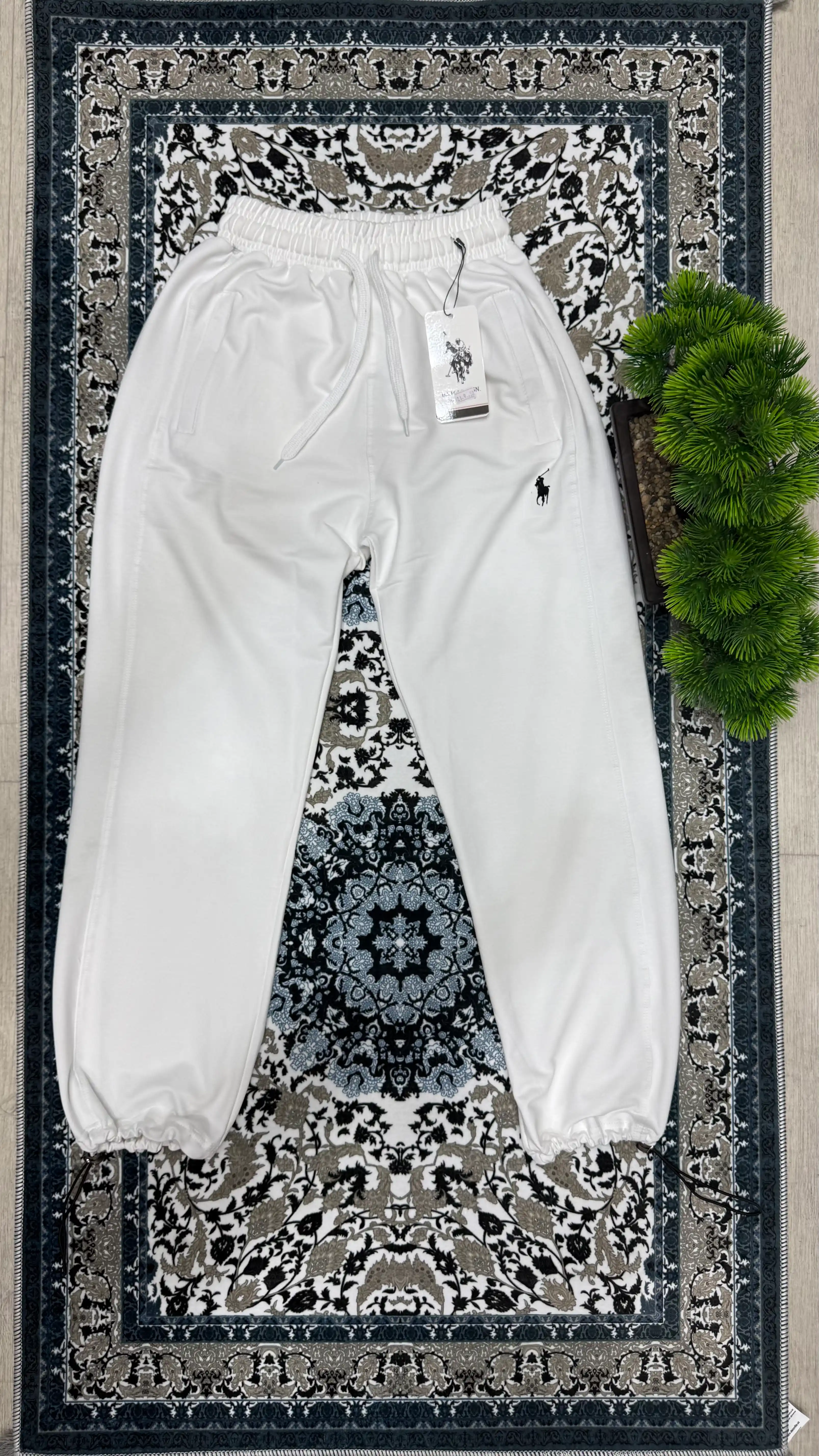 Katta o'lchamli ayollar va erkaklar sport shimi, oversize triko, unisex ishton, 100%paxta