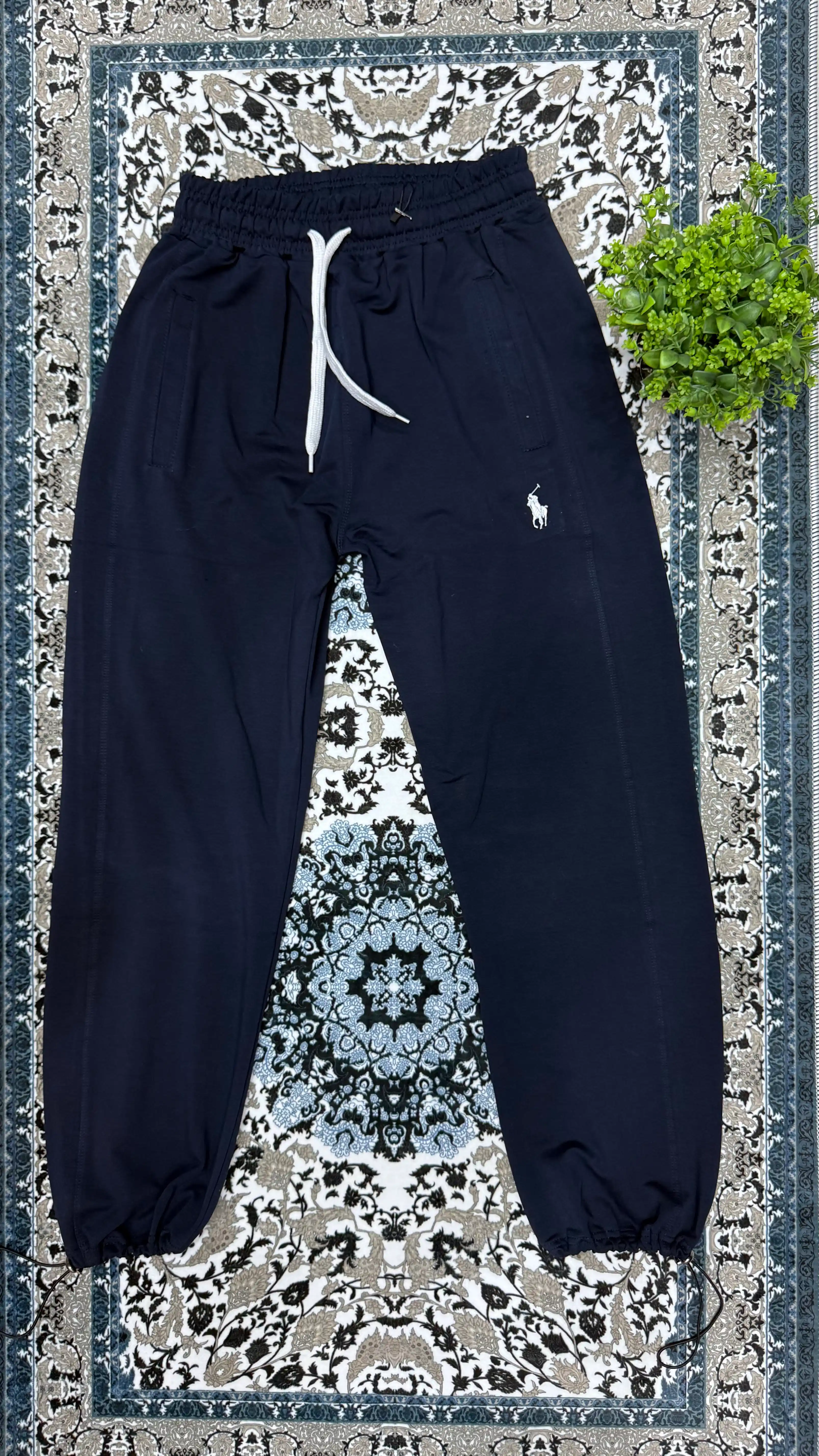 Katta o'lchamli ayollar va erkaklar sport shimi, oversize triko, unisex ishton, 100%paxta
