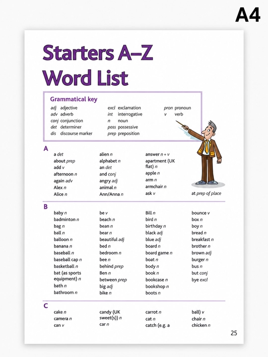 Cambridge English Pre A1 Starters. Иллюстрированный словарь для подготовки к экзамену